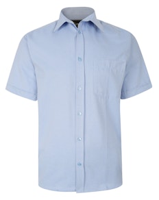 KAM Casual Herringbone Shirt Blue